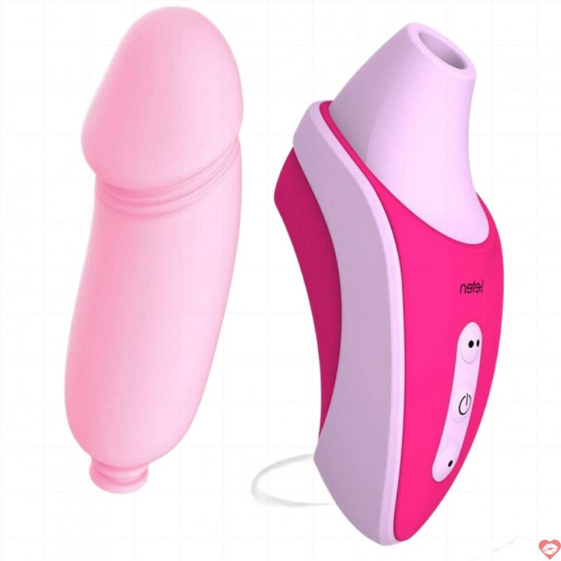 Máy Rung Bú Mút Mini Kèm Trứng Rung Leten Mềm Mại Cực Phê