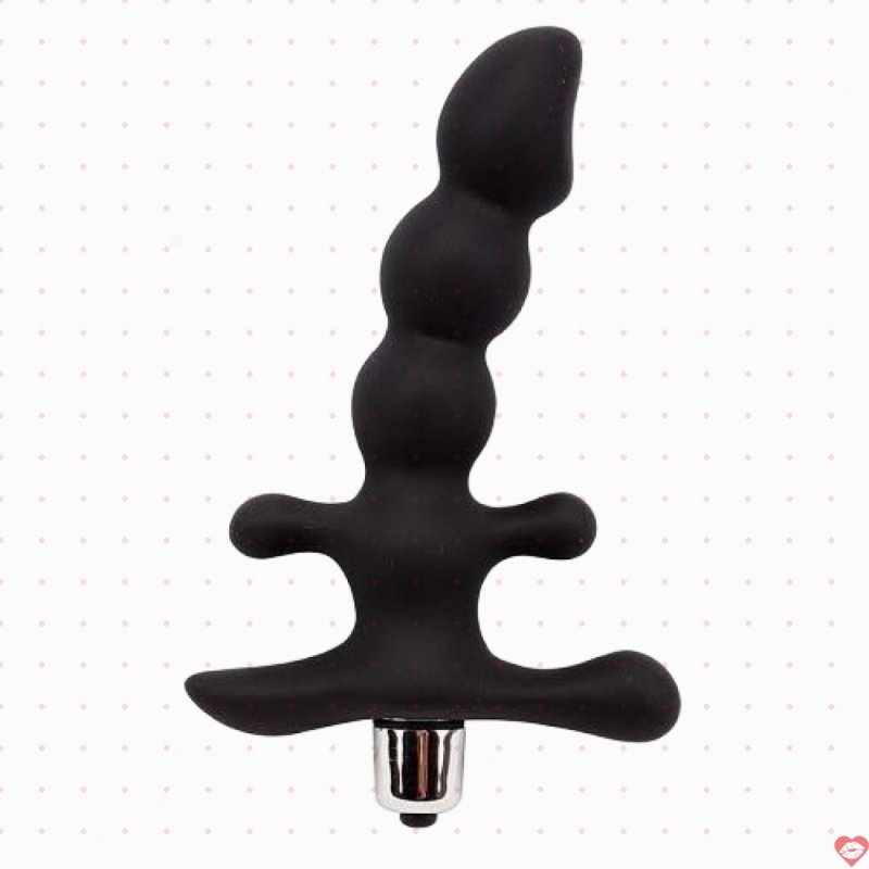 Dụng cụ mát xa hậu môn Black Mont rung mạnh silicon cao cấp 