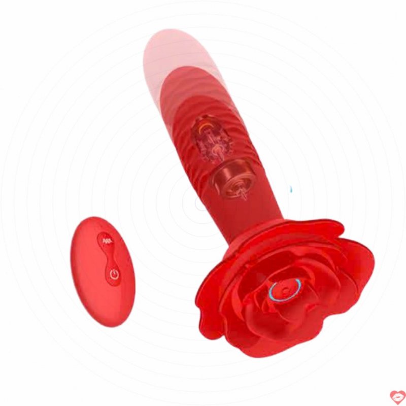 Dụng cụ rung thụt hậu môn Rose Anal Plug silicon dễ dùng 