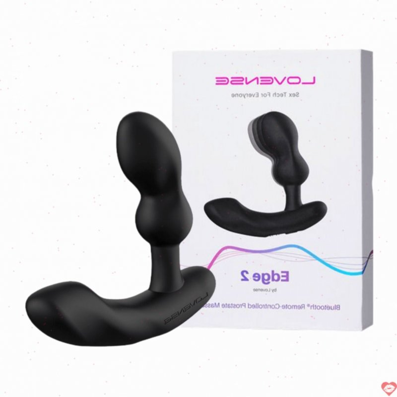 Máy massage Lovense Edge 2 silicon y tế cao cấp, điều khiển từ xa 