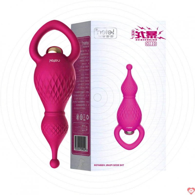 Que rung hậu môn Leten The Rose Pearl mềm mại 7 tần số rung 