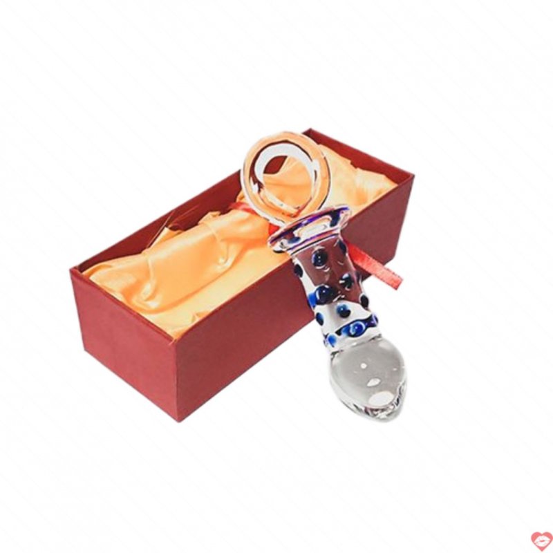 Đồ chơi thủ dâm hậu môn bằng thủy tinh trong suốt