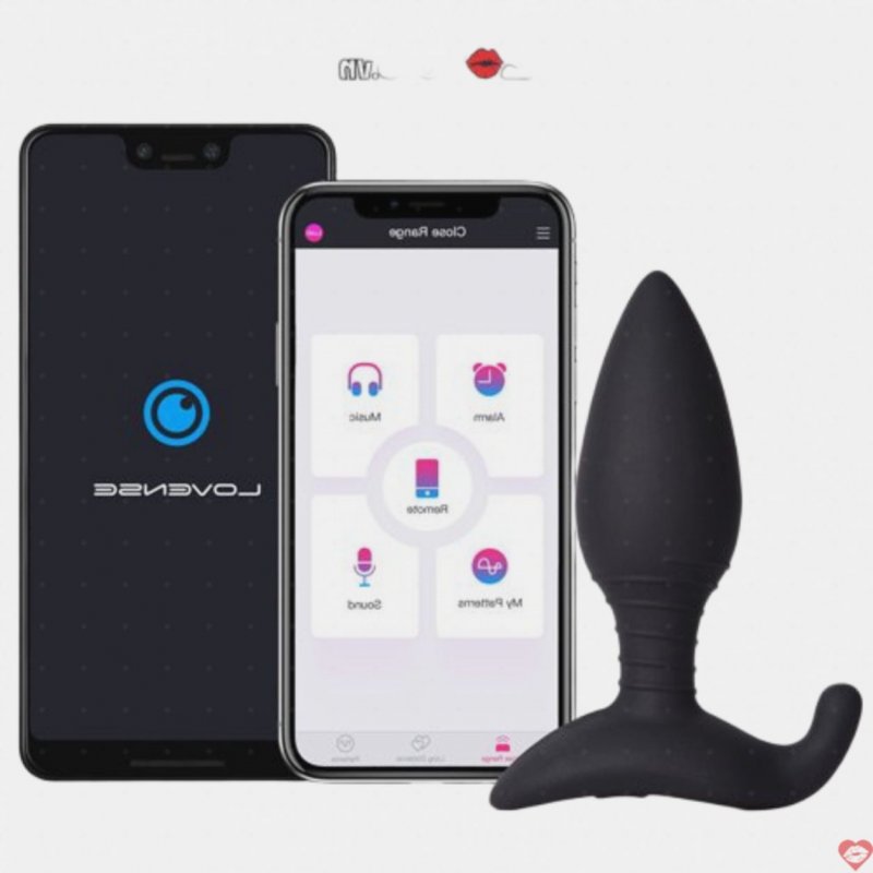 Phích cắm hậu môn có rung điều khiển từ xa qua app Lovense Hush