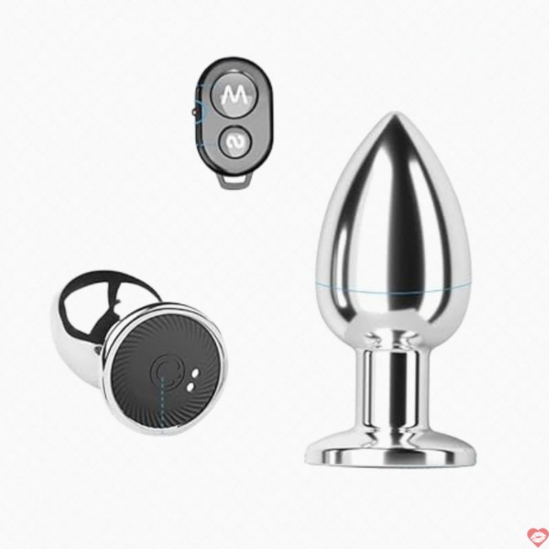 Phích cắm hậu môn inox 10 chế độ rung