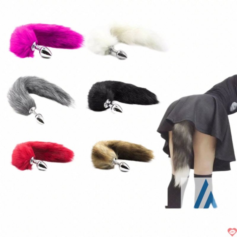 Sextoy đuôi cáo cosplay gắn hậu môn hợp kim không gỉ