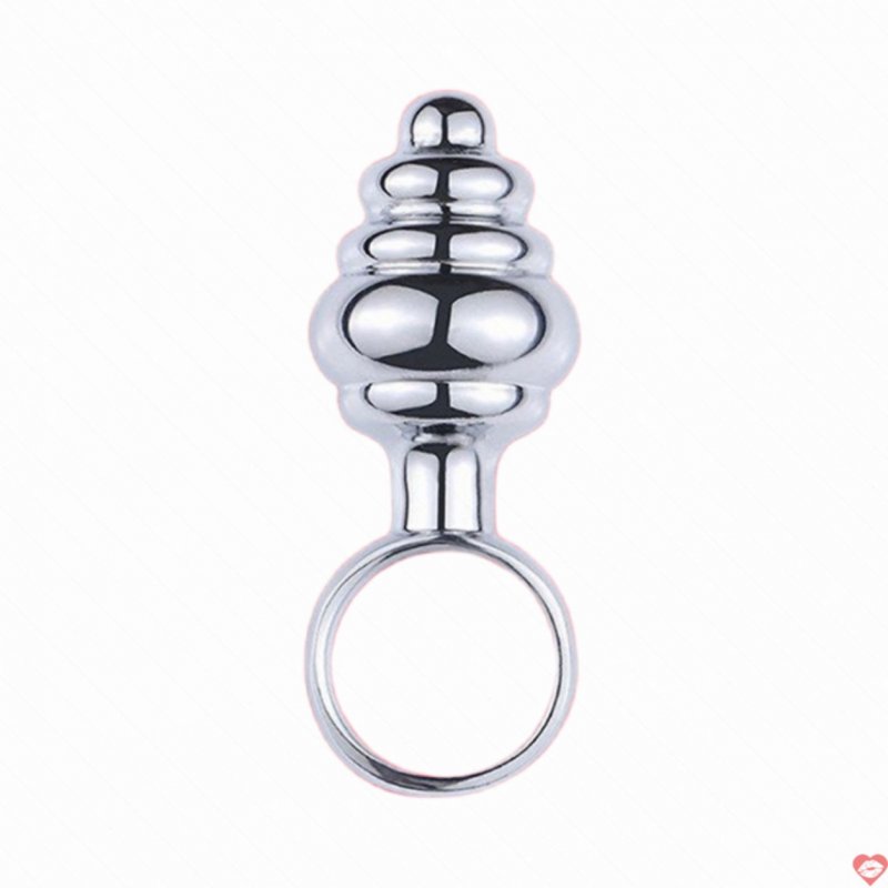 Nhẫn phích cắm hậu môn Inox mini xoắn ốc