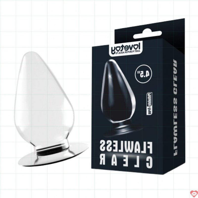 Phích Cắm Hậu Môn Silicon Trong Suốt Size Lớn - Siêu Mềm Lovetoy USA