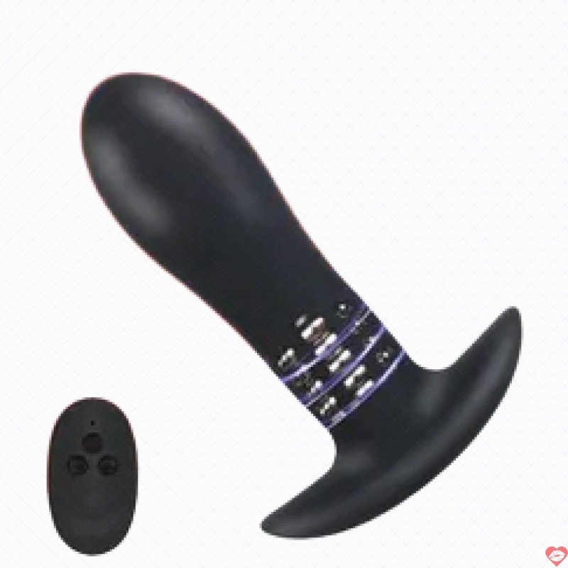 Đồ Chơi Anal Plug Rung vs Xoay 12cm Điều Khiển Từ Xa
