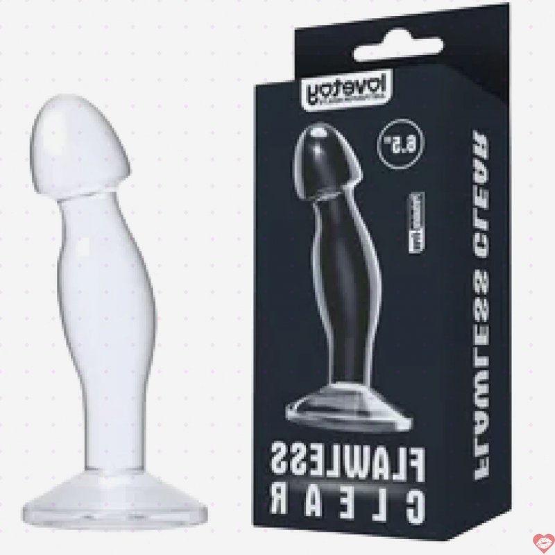 Phích cắm tuyến tiền liệt trong suốt Lovetoy khám phá cảm giác cực khoái sảng khoái 