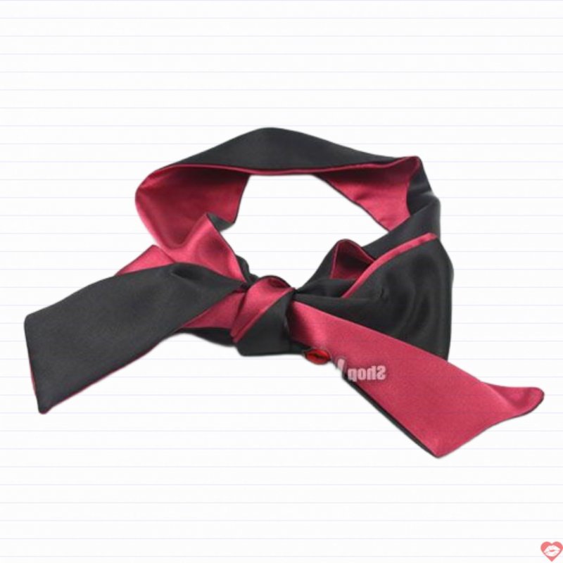 Băng vải lụa bịt mắt satin đen đỏ tăng khoái cảm cho đôi tình nhân 