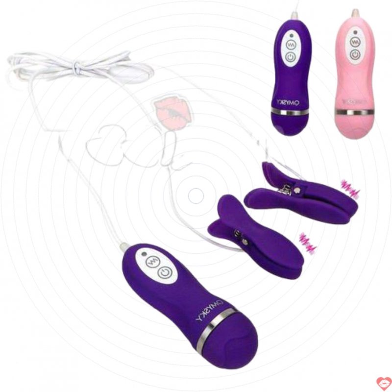 Bộ kẹp vú rung Omysky cao cấp 10 chế độ kích thích ngọt ngào 
