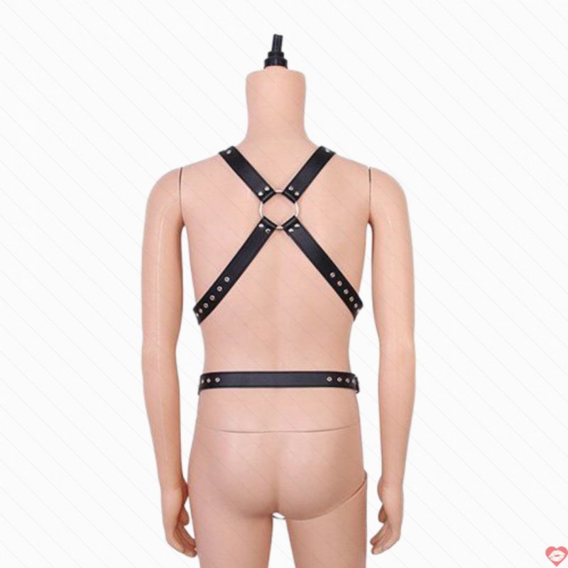 Đai thắt toàn thân da PU BZ19 dụng cụ bạo dâm kích thích cảm giác 