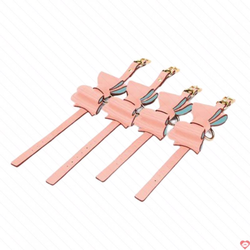 Bộ đồ chơi BDSM da hình nơ dễ thương Khám phá cảm giác mới lạ 