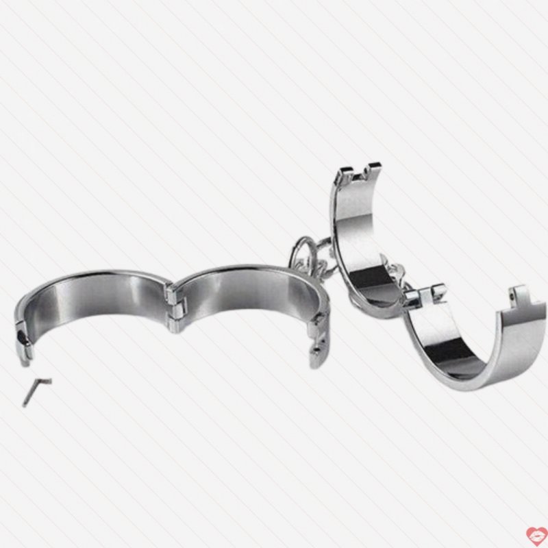 Còng chân BDSM thép không gỉ bền bỉ sang trọng kích thích đam mê 