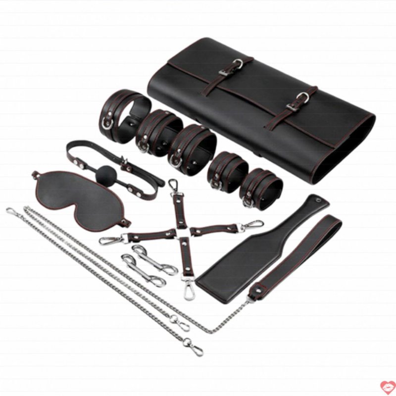 Bộ dụng cụ BDSM đen kích thích cảm xúc mới tăng hứng thú 