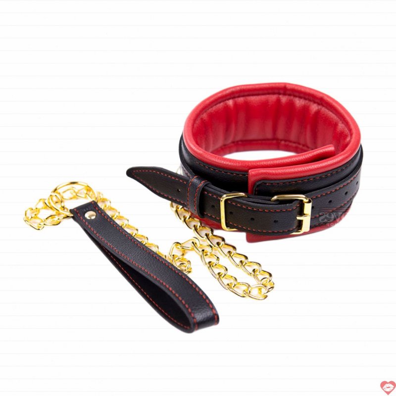 Bộ BDSM Đai Xích Trói Cổ Đệm Mút Siêu Mềm
