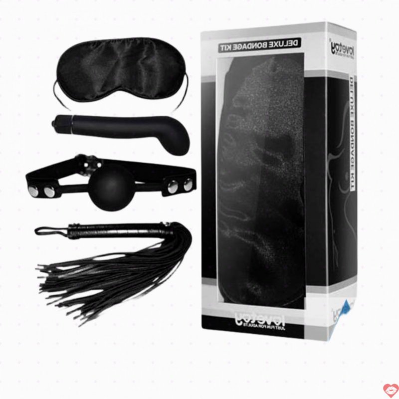 Bộ đồ chơi bạo dâm cao cấp 4 món Lovetoy Deluxe Bondage Kit