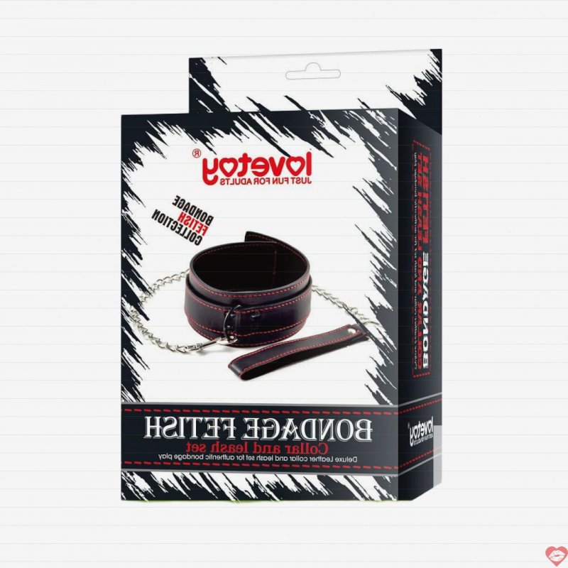 Bộ vòng cổ và dây xích cosplay Lovetoy Bondage Fetish