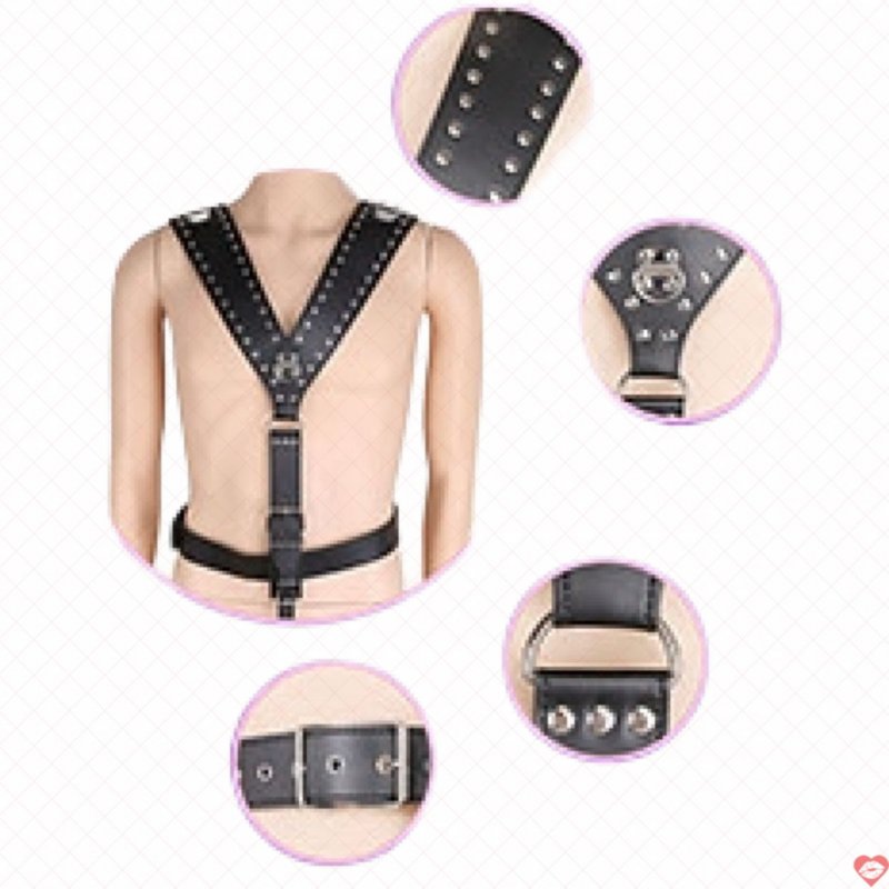 Bộ Cosplay da với khóa treo dương vật độc đáo